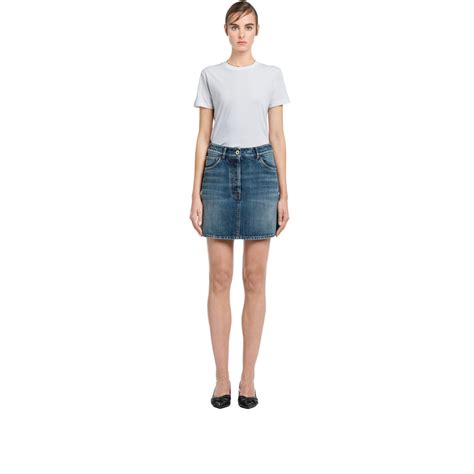 prada jeans women's|prada denim skirt.